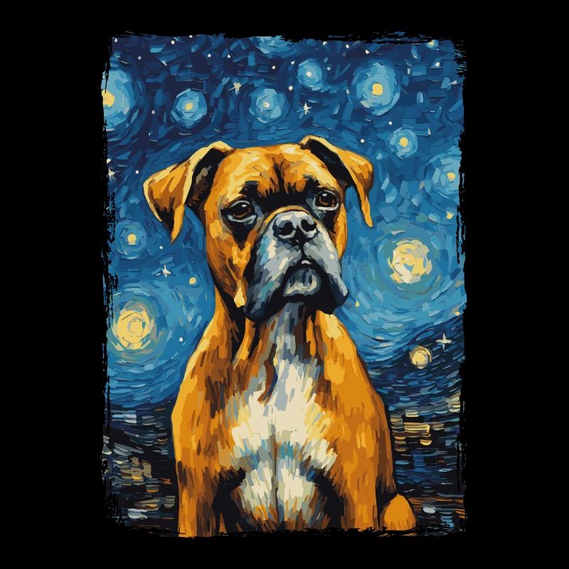 Boxer Starry Night