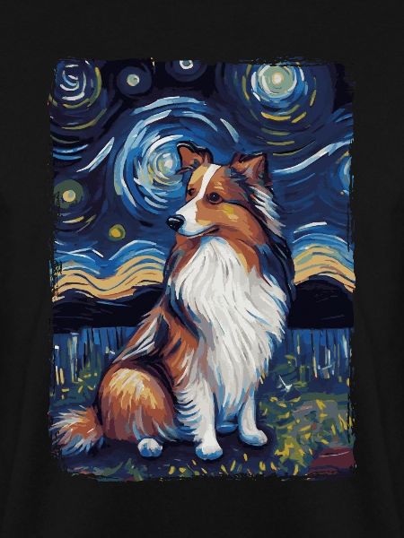Shetland Shepherd Starry Night
