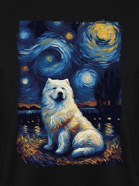 Samoyed Starry Night