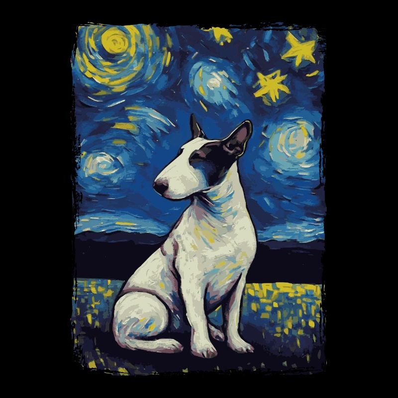 Bullterrier Starry Night