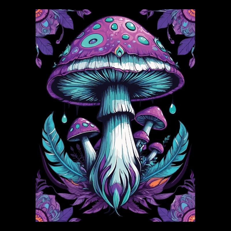 Spirituelles Pilz Mandala Erleuchtung