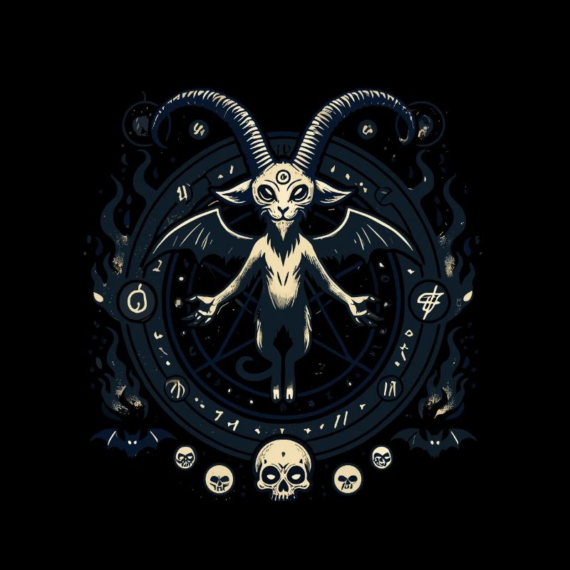 Creepy Devil Cat Dark Cats Invocation