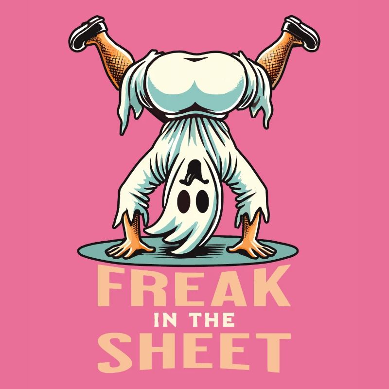 Freak In Sheet Funny Ghost Design