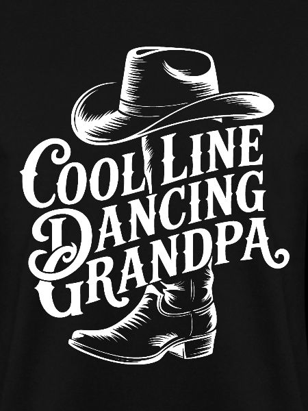 Cool Line Dancer Grandpa Design