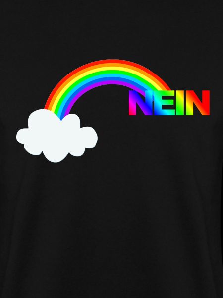Witziges Regenbogen Bild Nein