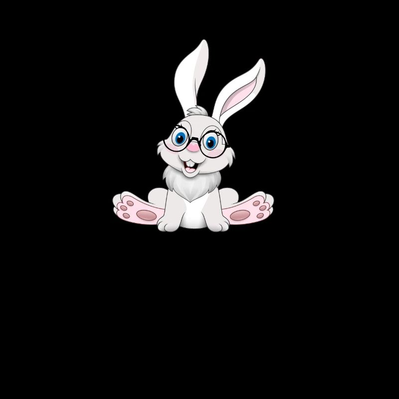 Drôle de lapin cool nerd Rabbit avec des lunettes