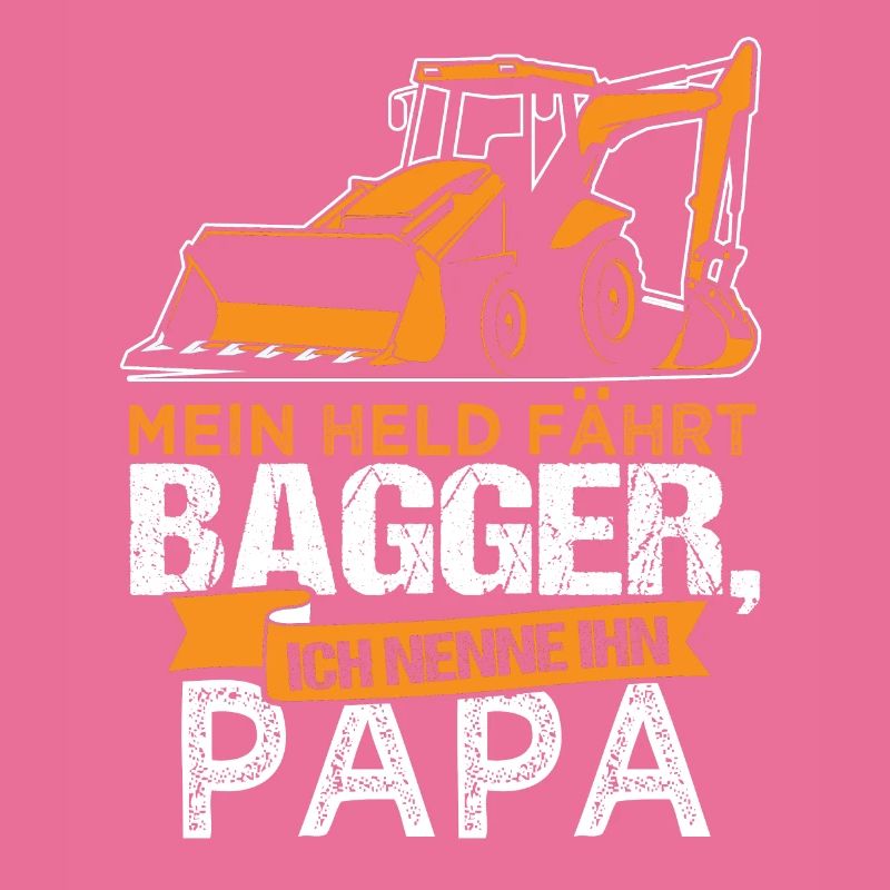 Excavator Construction Worker Builder Papa Father Gift