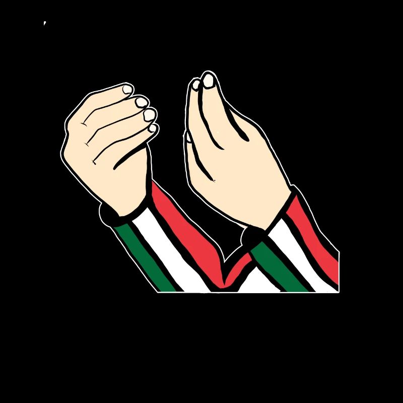 Conception de drapeau italien avec italien