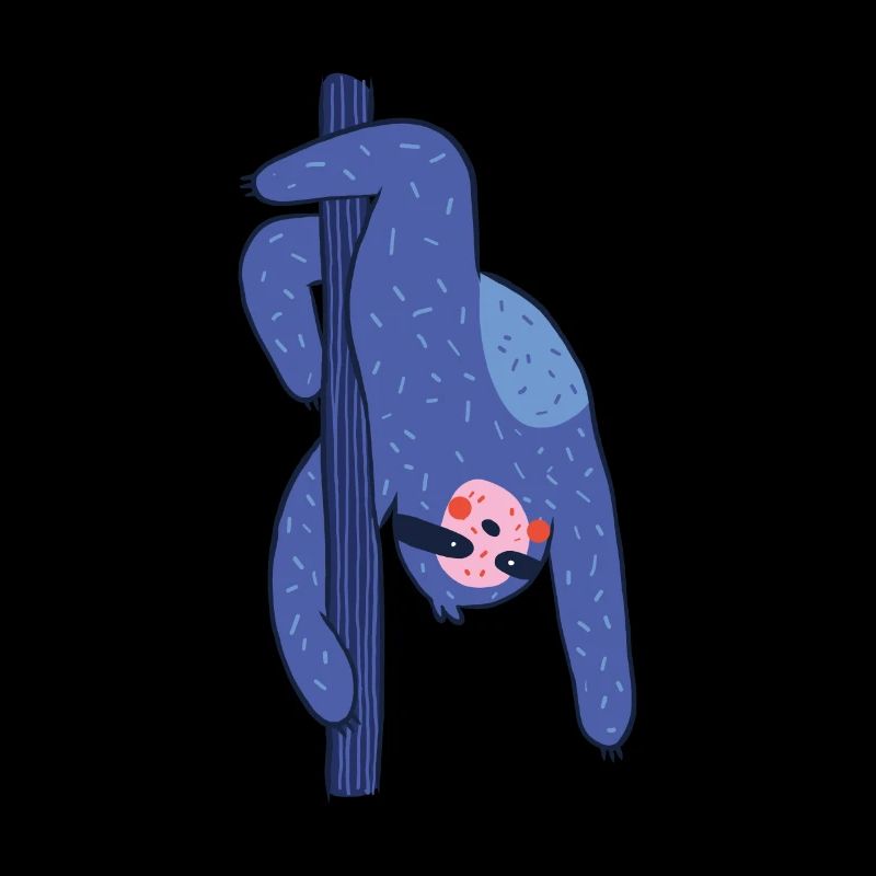 Pole dance sloth