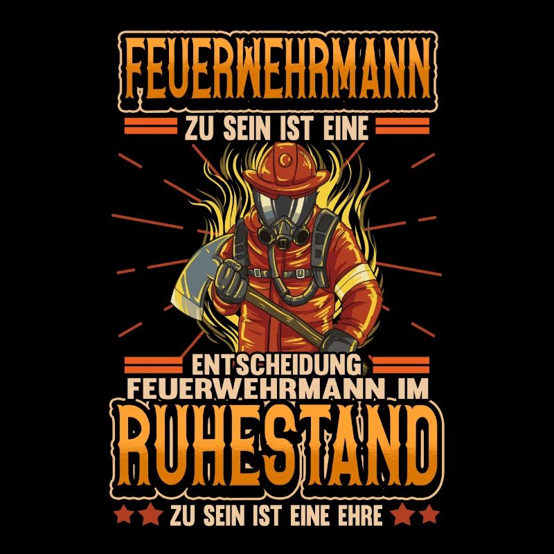 Feuerwehr Ruhestand Rente Pension Geschenk