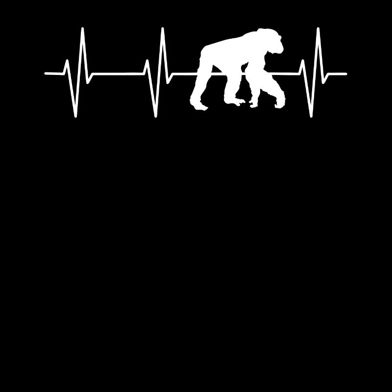 Chimpanzee Heartbeat Tee