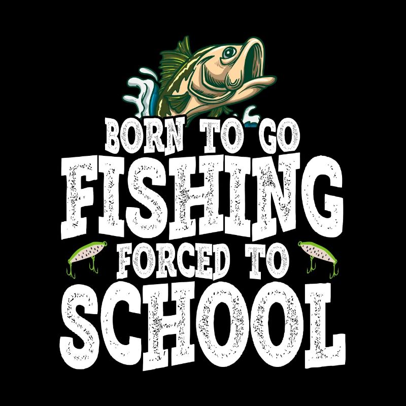 Drôle né pour aller à la pêche forcé à l’école