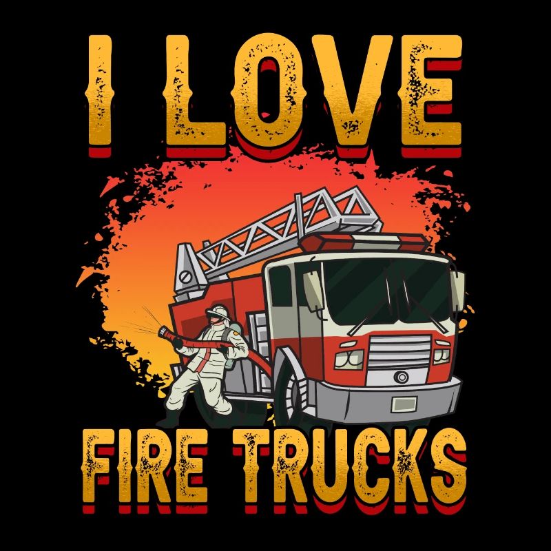 Firemen I Love Fire Trucks Firefighters Firetruck