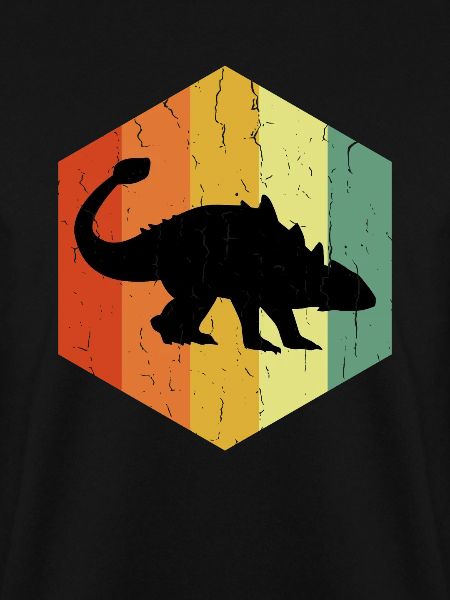 Distressed Ankylosaurus Ankylosaurus Hexagon