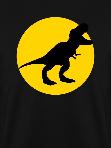 dinosaur and moon