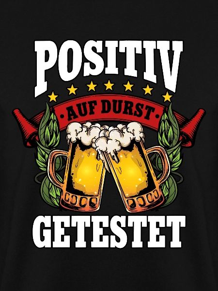 Positiv auf Bier