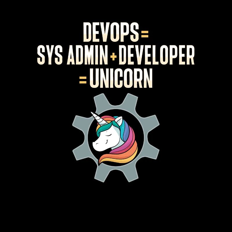 Sys-Admin Entwickler Devops-Ingenieur Einhorn