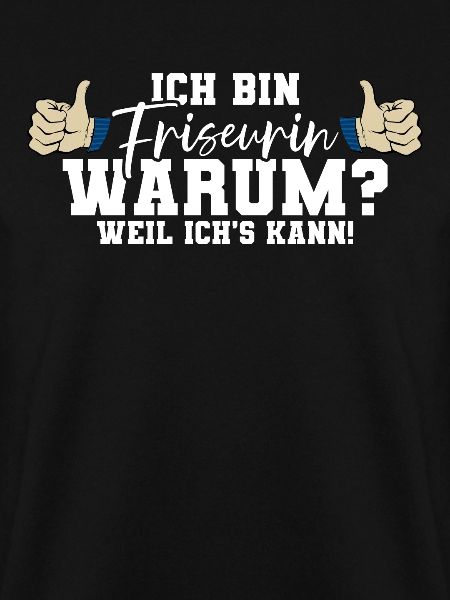 Ich bin Friseurin