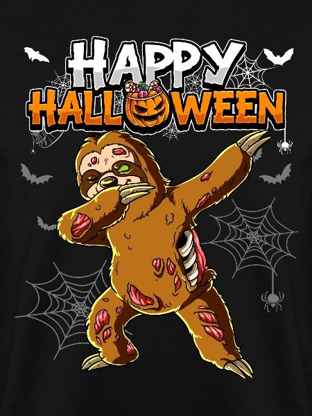 Halloween Faultier Zombie
