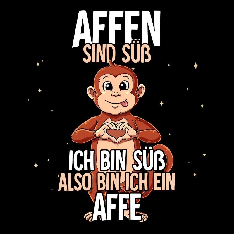 Affen Sind Süß Affe