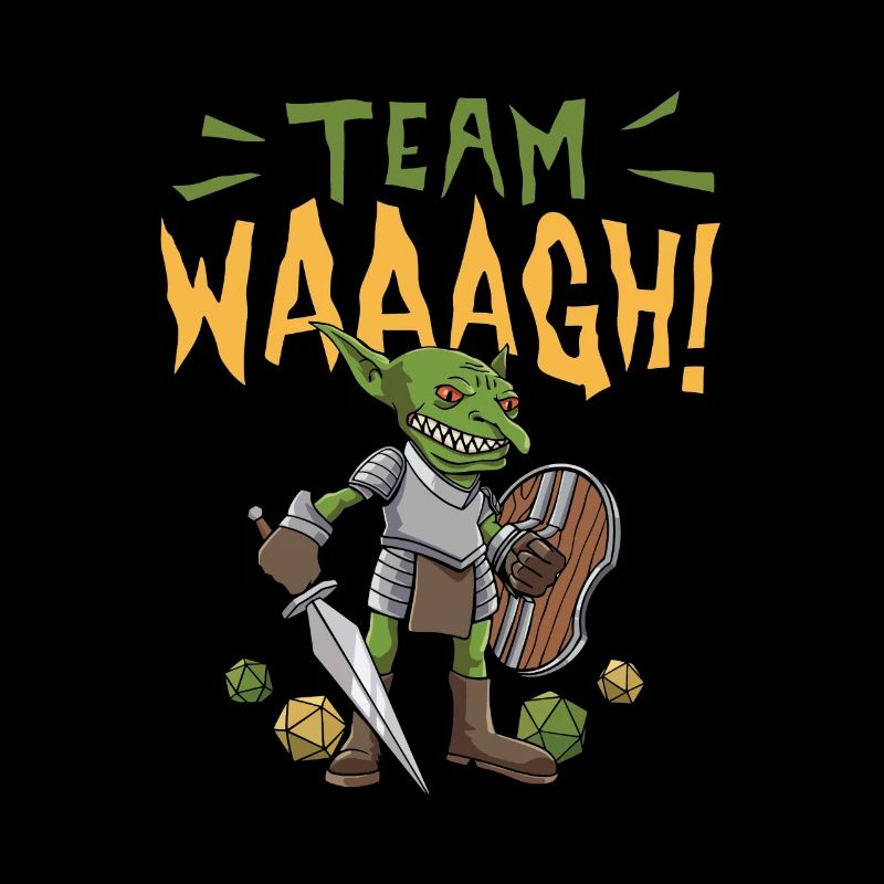 Gobelin Orc D20 Cube Team Waaagh Design pour un