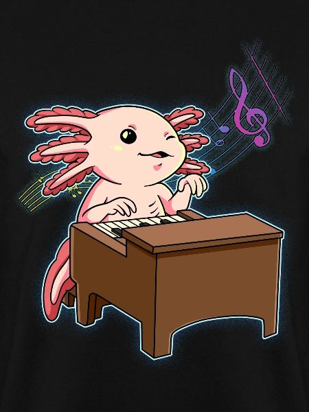 Axolotl Klavierspieler