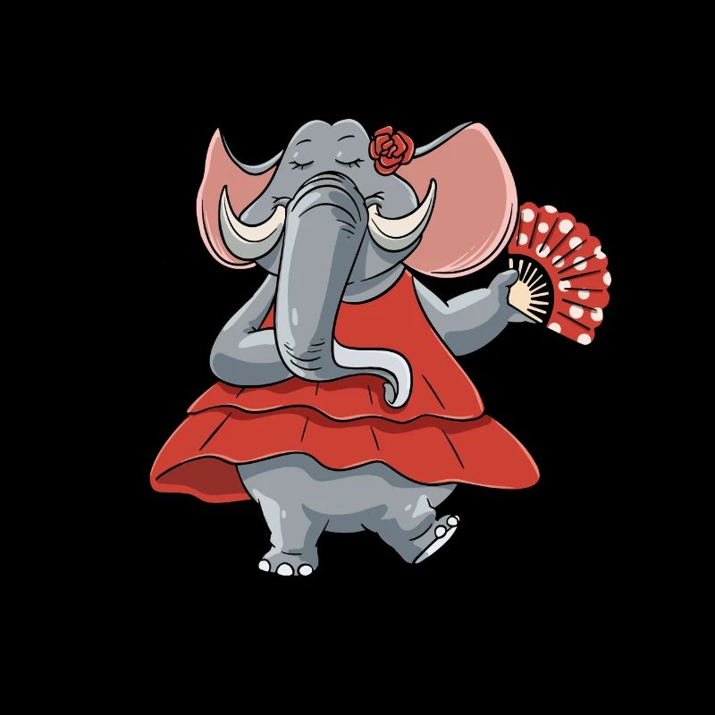 Professeur de danse flamenco éléphant dansant