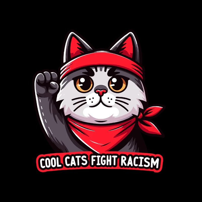 Les chats luttent contre le racisme antiracisme