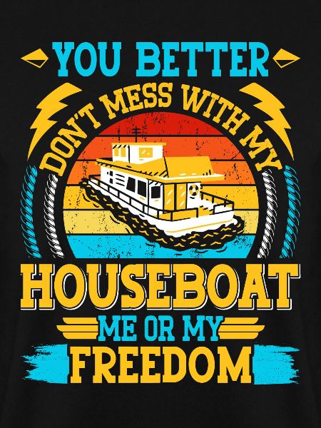 Witziger Hausboot Spruch
