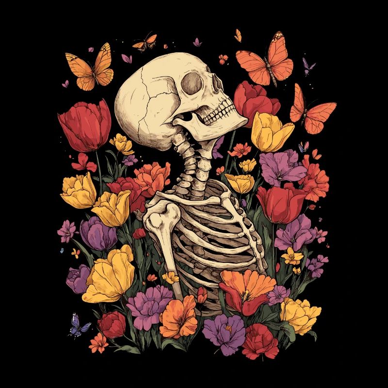 Skelett Blumen