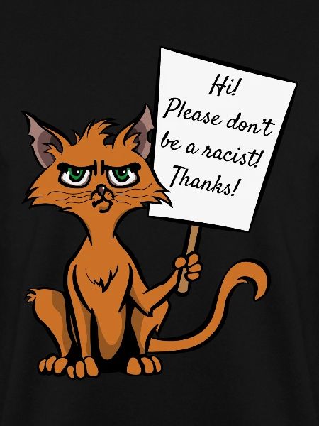 Katze Katzenliebhaber Sarkasmus Antifaschist