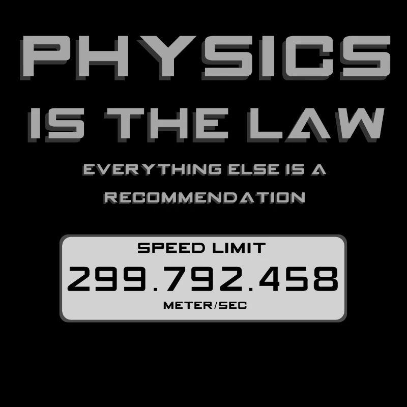 Physics is the Law Speedsign
