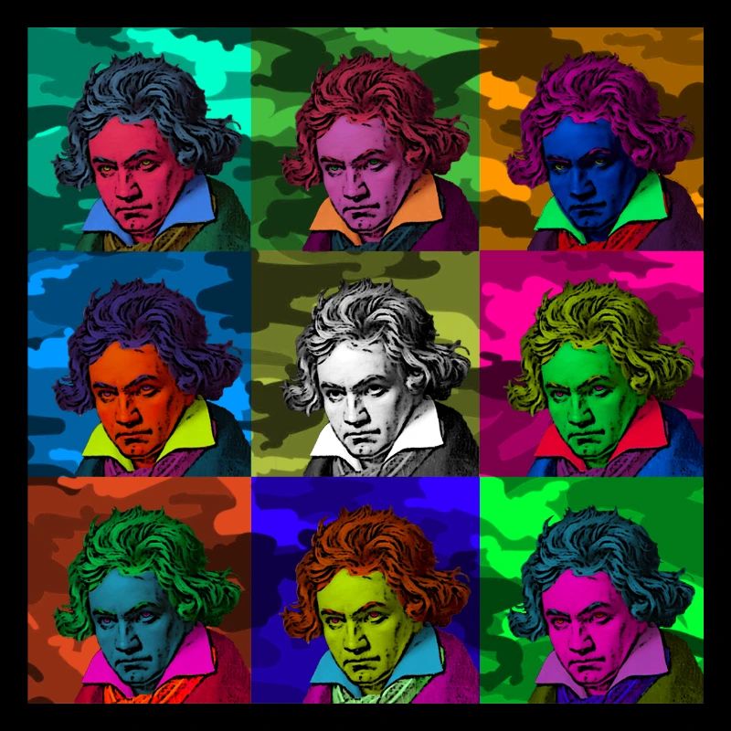 Pop-Art Ludwig van Beethoven