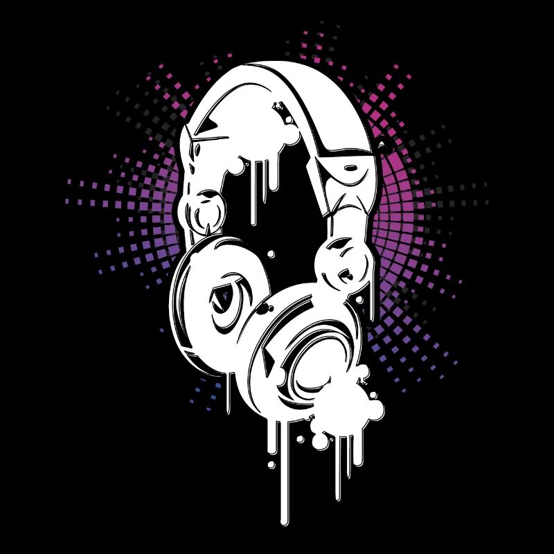 Casque de Musique DJ Equalizer Couleurs Electro