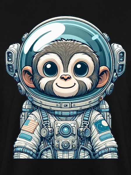 Cute Monkey Astronaut