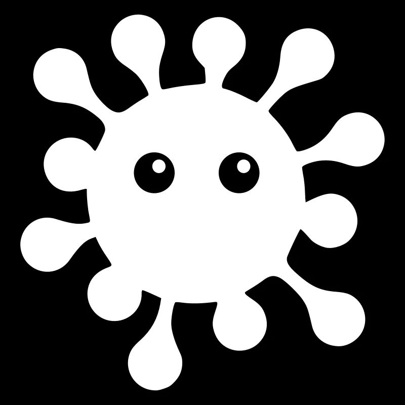 ★ Couleurs de conception modifiables ★ Virus aux yeux écarquillés