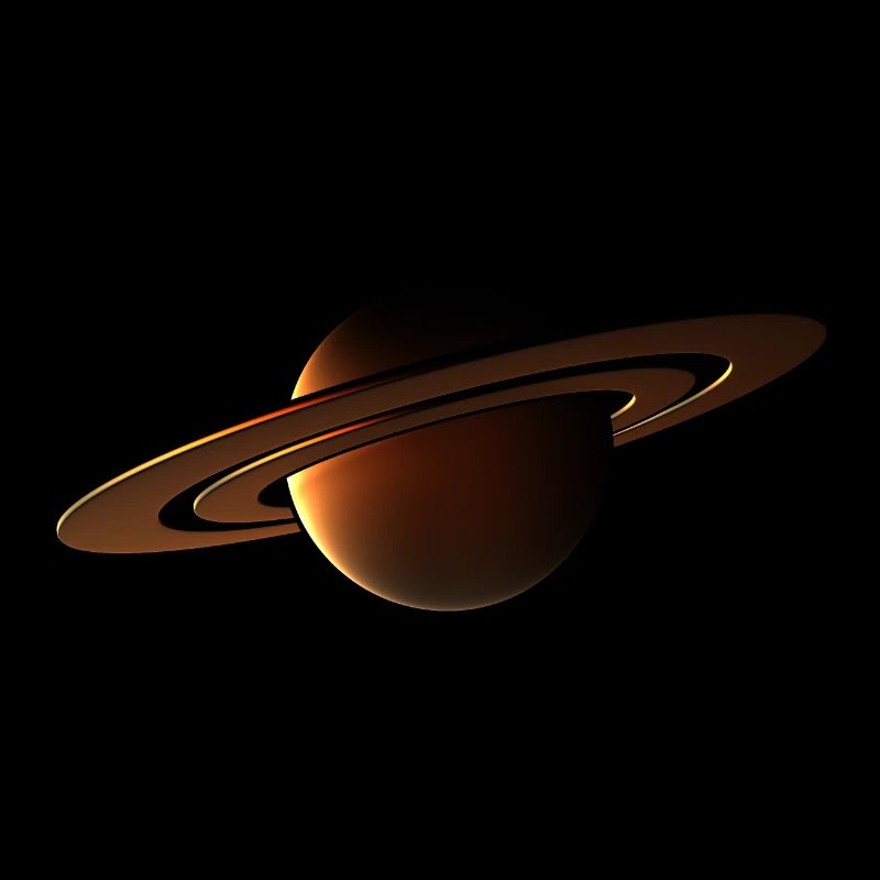 Saturnplanet im Weltraum