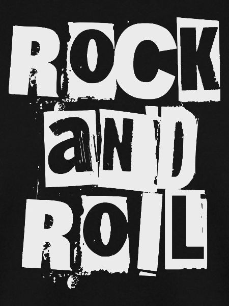 Rock'n'Roll Distressed und Bold Logo-Design