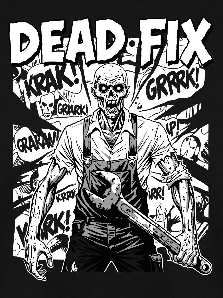 Zombie Mechaniker Kettensägenheld