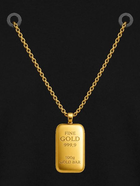 Goldbarren Kettenanhänger 