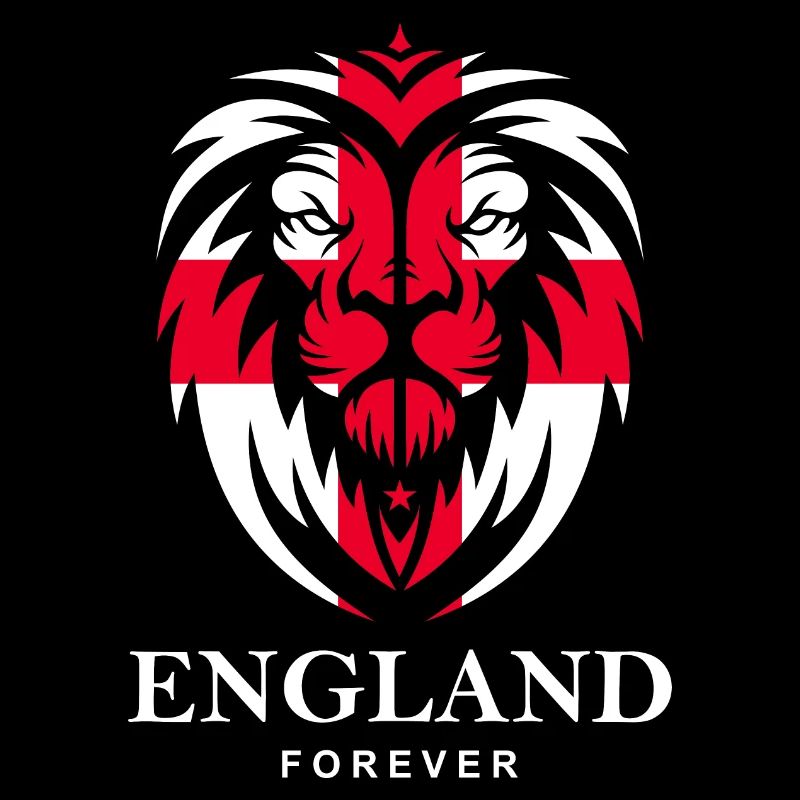 ENGLAND LION HEAD WITH ST. GEORG CROSS