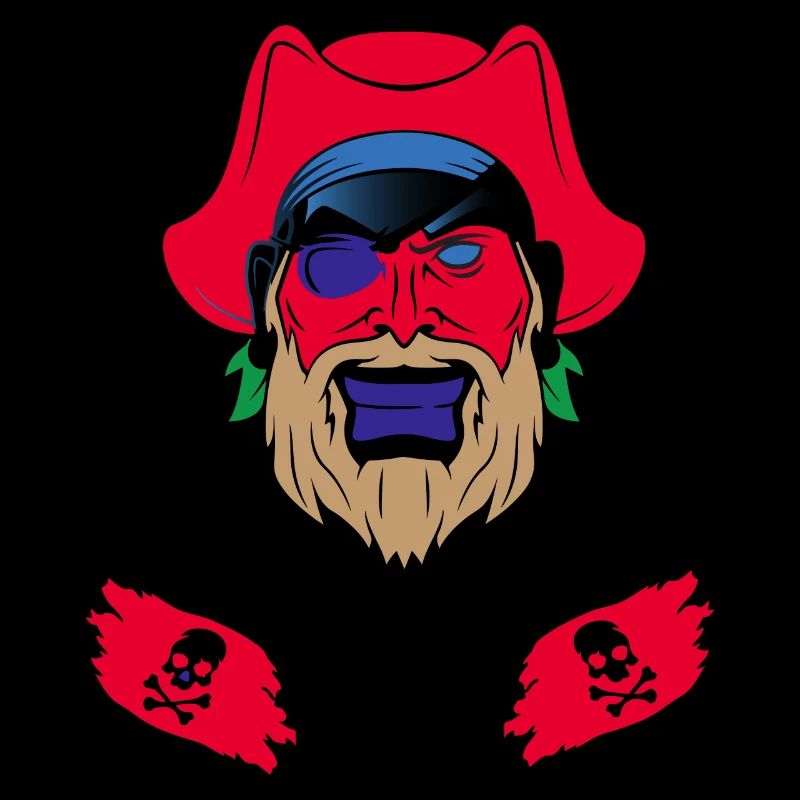 Piratenschädel Design