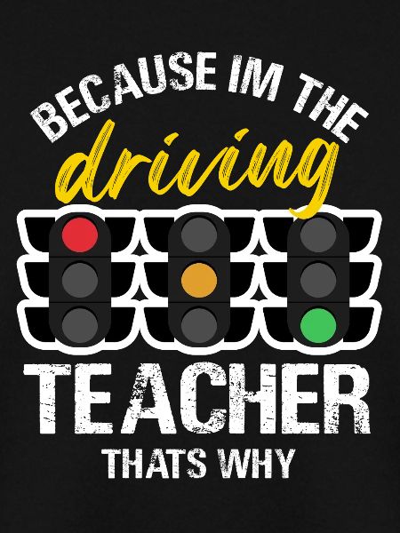 Funny Driving Teacher Design