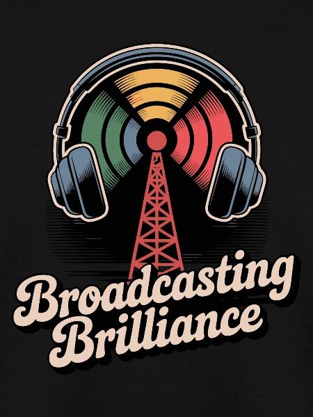 Broadcasting Brilliance Retro Design
