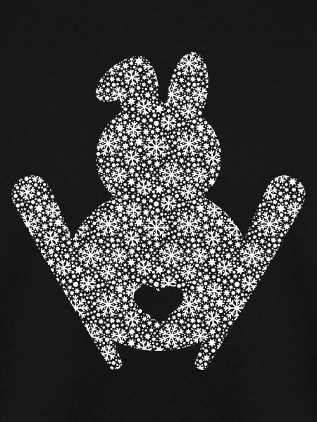 Skihase Snowflake
