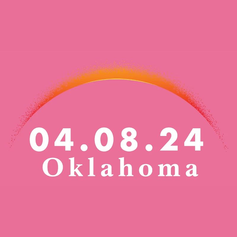 Total Solar Eclipse Path of Totality Oklahoma