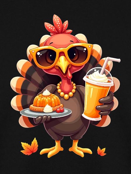 Thanksgiving Truthahn Mit Sonnenbrille