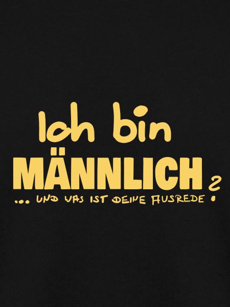Ausrede Namenschild Mann männlich