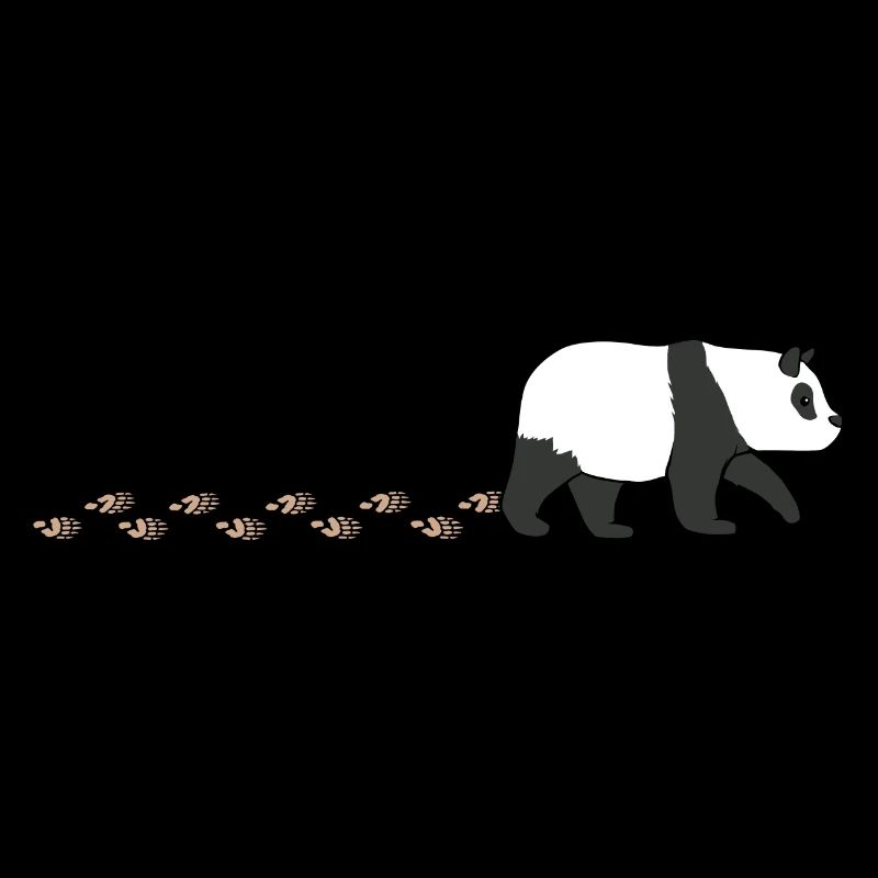 Adorable panda se dandinant