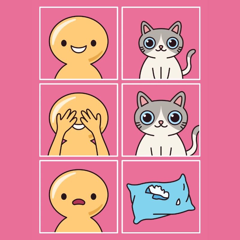Conception cassée d’oreiller de chat pour les propriétaires de chats